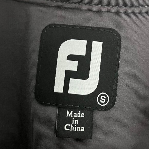 FootJoy Men's‎ S 1/2 Zip Performance Pullover Gray Black Golf Sporty Athletic - Picture 5 of 5